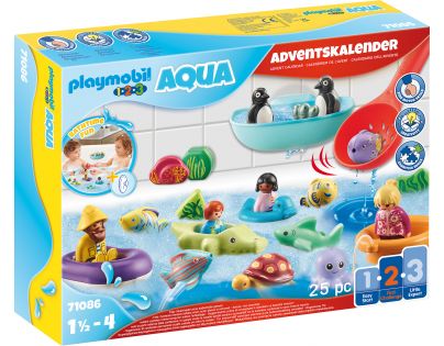 PLAYMOBIL® 71086 PLAYMOBIL 1.2.3 AQUA: Adventný kalendár Zábava vo vode
