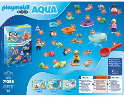 PLAYMOBIL® 71086 PLAYMOBIL 1.2.3 AQUA: Adventný kalendár Zábava vo vode