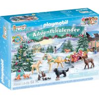 PLAYMOBIL® 71345 Adventný kalendár Kone Vianočná jazda na saniach - Poškodený obal