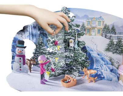 PLAYMOBIL® 71345 Adventný kalendár Kone Vianočná jazda na saniach - Poškodený obal