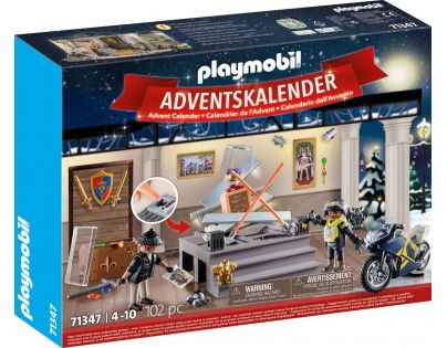 PLAYMOBIL® 71347 Adventný kalendár Polícia Krádež v múzeu