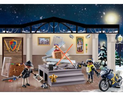 PLAYMOBIL® 71347 Adventný kalendár Polícia Krádež v múzeu