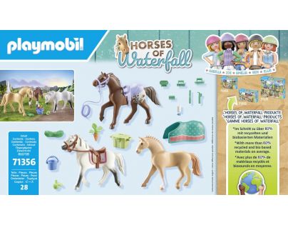 PLAYMOBIL® 71356 3 kone Morgan, Quarter Horse a Shagya Arabian