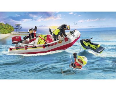 PLAYMOBIL® 71464 Hasičský čln s vodným skútrom