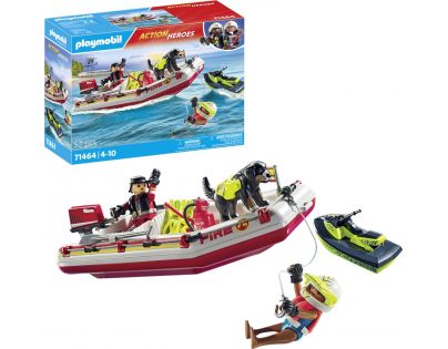 PLAYMOBIL® 71464 Hasičský čln s vodným skútrom