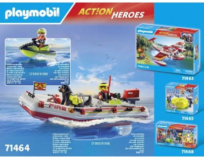 PLAYMOBIL® 71464 Hasičský čln s vodným skútrom