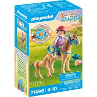 PLAYMOBIL® 71498 Dieťa s poníkom a žriebätkom