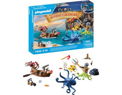 PLAYMOBIL® 71636 adventný kalendár Piráti - Poškodený obal