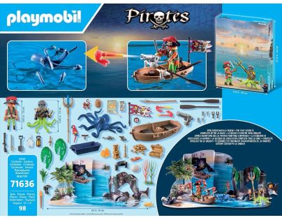 PLAYMOBIL® 71636 adventný kalendár Piráti - Poškodený obal