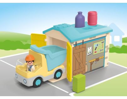 PLAYMOBIL® 71686 Junior Vyklápacie auto s garážou