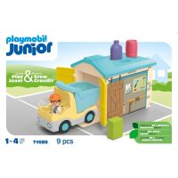 PLAYMOBIL® 71686 Junior Vyklápacie auto s garážou 5