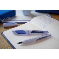 Plniace pero so štandardným hrotom M - STABILO EASYbuddy Pastel obláčikovo modrá - 1 ks - vr. bombičky s modrým zmizíkovateľným atramentom 6