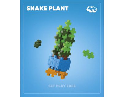 Plus-Plus Kvety Snake Plant