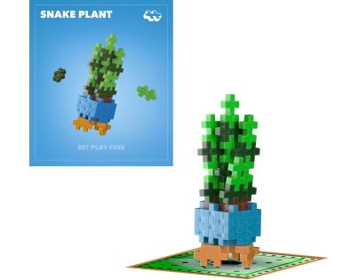 Plus-Plus Kvety Snake Plant