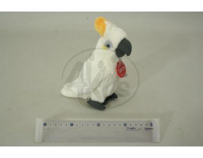 Plyšový papoušek Kakadu 18cm