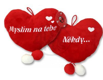 Plyšové srdce 20 cm