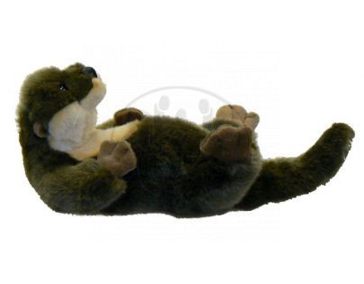 Plyšová vydra na zádech 30cm