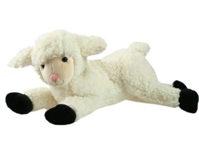 Plyšová Ovečka ležící velká 43 cm - Bíločerná