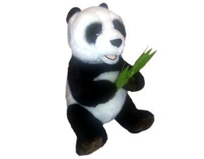 Plyšová panda s listem 28 cm