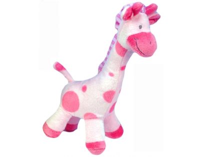 Plyšová žirafa stojící 24 cm - Růžová