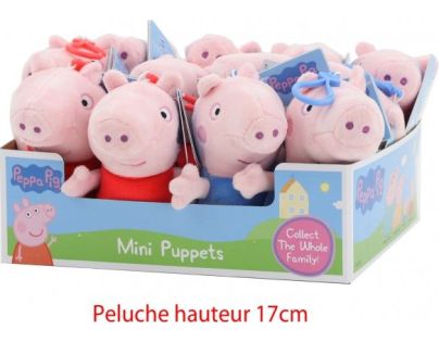 Plyšové Prasiatko Peppa s klipom 16 cm