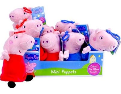 Plyšové Prasiatko Peppa s klipom 16 cm