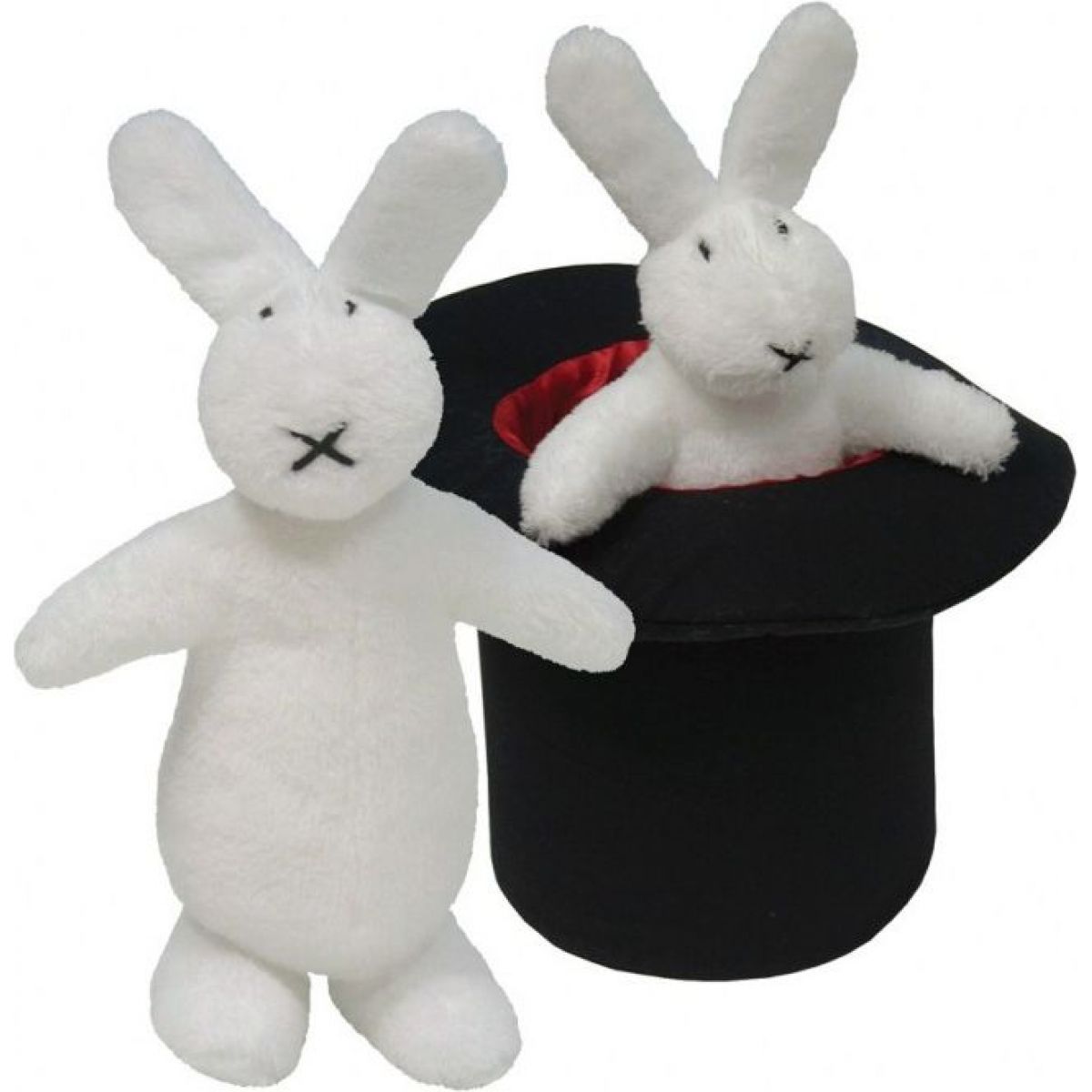 Plyšoví králíci Bob a Bobek s kloboukem