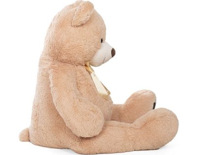 Alltoys Plyšový giga medveď béžový s mašľou 150 cm