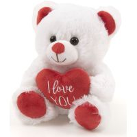 Plyšový medvedík so srdiečkom 20 cm