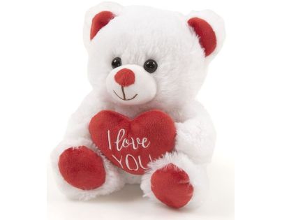 Plyšový medvedík so srdiečkom 20 cm