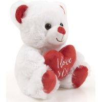 Plyšový medvedík so srdiečkom 20 cm 2