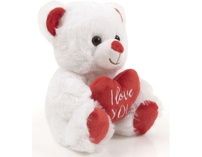 Plyšový medvedík so srdiečkom 20 cm