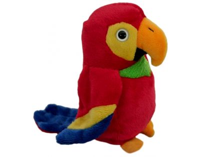 Plyšový papoušek 14 cm