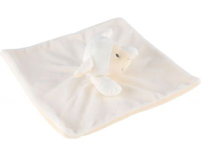 Teddies Plyšový zaspávačik s hrkálkou Ovečka 25 cm