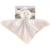 Teddies Plyšový zaspávačik s hrkálkou Ovečka 25 cm 4