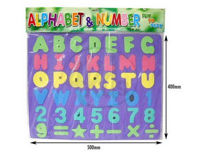 Pěnová abeceda a čísla