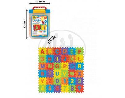 Pěnové puzzle abeceda v boxu
