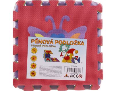 Alltoys Pěnová podložka zvířátka a dopravní prostředky 10 ks