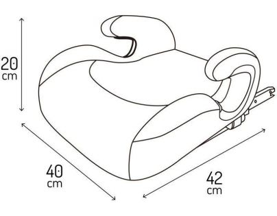 MoMi Venko Podsedák Isofix I-Size sivý