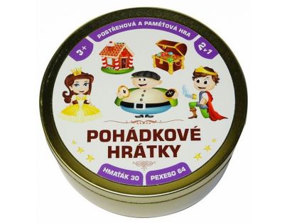 Teddies Rozprávkové hry 2 v 1 Spoločenské hry v plechovej krabičke