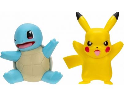 Pokémon akčné figúrky 2pack Pikachu a Sqirtle