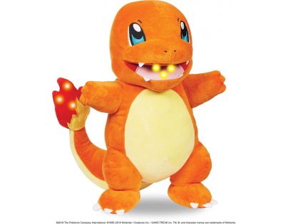Jazwares Pokemon interaktívny Plyš Flame Action Charmander 30 cm