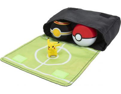 Jazwares Pokemon sada Clip 'N' Go Bandolier W2 Pokéball, Luxury Ball i Pikachu