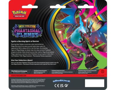 Pokémon TCG: ME02 Phantasmal Flames - 3 Blister Booster
