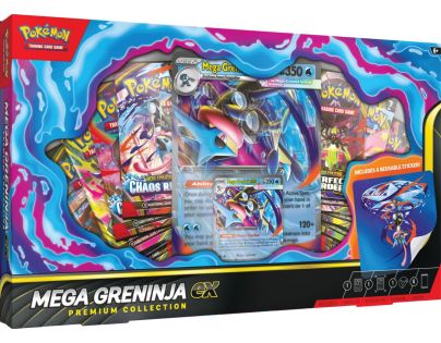 Pokémon TCG: Mega Greninja ex Premium Collection - Poškodený obal