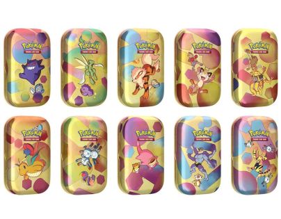 Pokémon TCG: Scarlet & Violet 151 Mini Tins Meowth & Hitmonchan - Poškodený obal