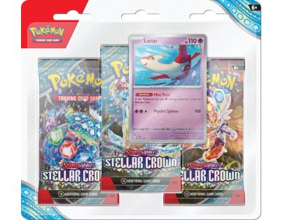 Pokémon TCG: SV07 Stellar Crown 3 Blister Booster Latias