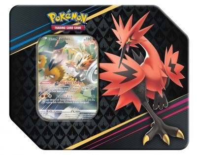 Pokémon TCG: Sword and Shield 12.5 Crown Zenith Premium Art Tin Galarian Zapdos
