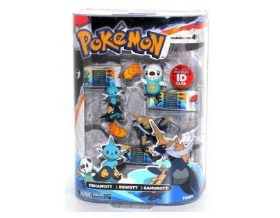 Pokémon set 3 figurky Evolutio - Oshawott-Dewott-Samurott