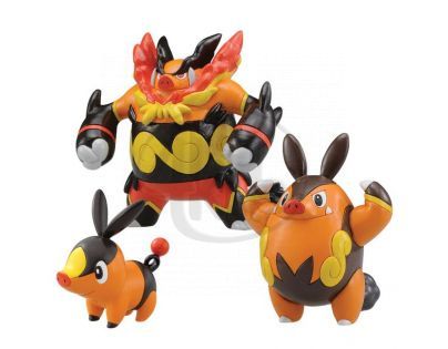 Pokémon set 3 figurky Evolutio - Tepig-Pignite-Emboar